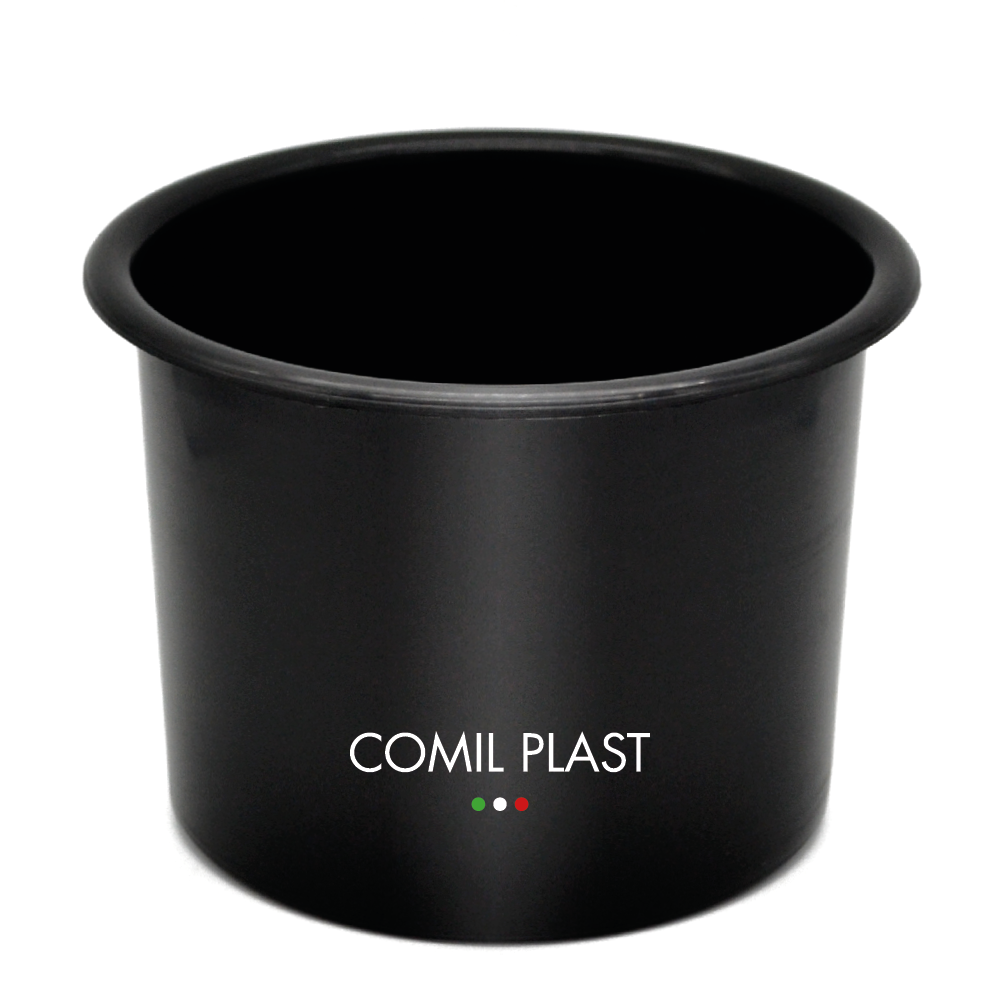 interno in plastica per vaso portafiori arte funeraria Comil Plast colore nero Made in Italy