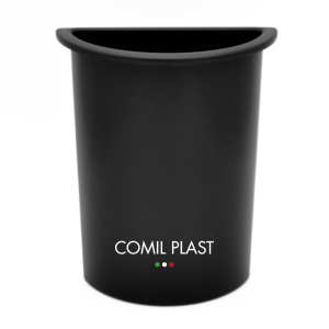 ricambio in plastica Comil Plast per vaso portafiori cimitero mezzaluna nero Made in Italy
