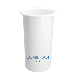 ricambio in plastica Comil Plast per vasi cimiteriali loculi colore bianco Made in Italy