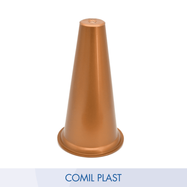 ricambio in plastica Comil Plast per portafiori in rame cimitero loculi colore rame Made in Italy