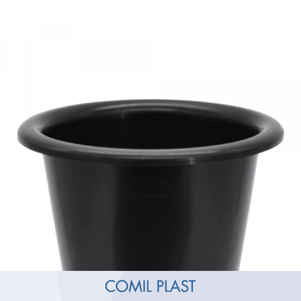 ricambio in plastica Comil Plast per vaso cimitero conico colore nero Made in Italy per vasi bronzo vaso acciaio e fusioni artistiche