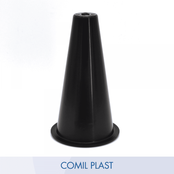 ricambio in plastica Comil Plast per vaso cimitero conico colore nero Made in Italy per vasi bronzo vaso acciaio e fusioni artistiche