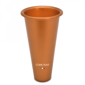 ricambio in plastica Comil Plast per vasi cimitero in rame colore rame Made in Italy per vasi bronzo vaso acciaio e fusioni artistiche
