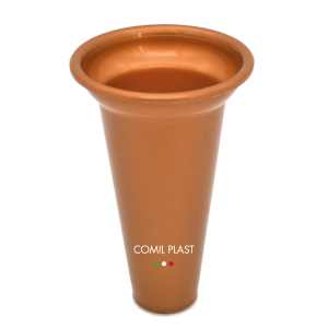 ricambio in plastica Comil Plast per portafiori in rame cimitero loculi colore rame Made in Italy per vasi bronzo anello