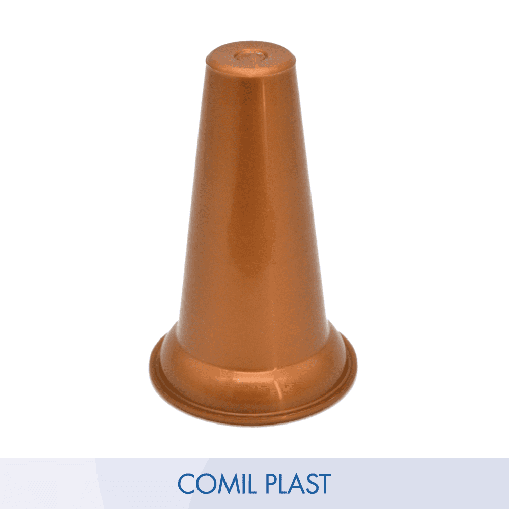 ricambio in plastica Comil Plast per portafiori in rame cimitero loculi colore rame Made in Italy per vasi bronzo lapidi