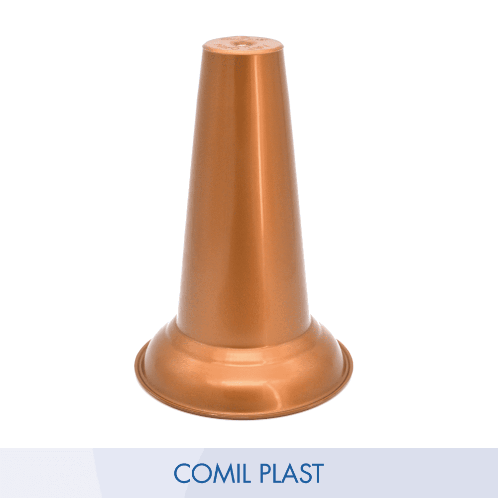 ricambio in plastica Comil Plast per vasi cimitero in rame colore rame Made in Italy per vasi bronzo anello e fusioni artistiche frascone grande