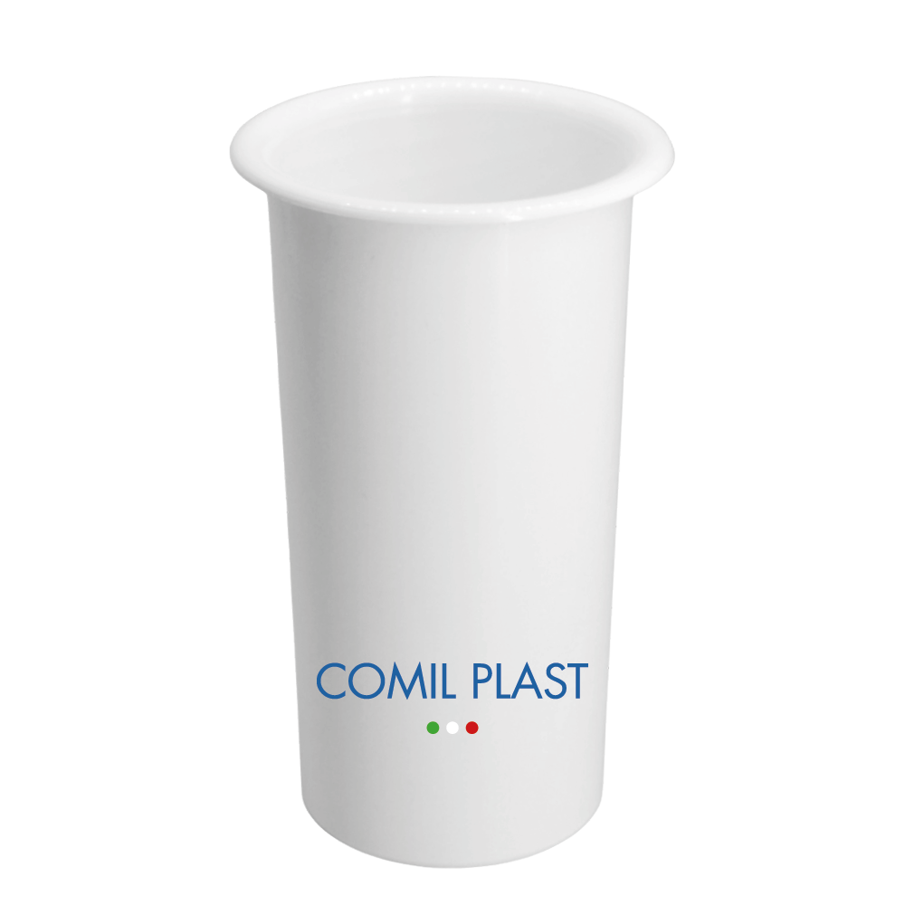 ricambio in plastica Comil Plast per vasi cimiteriali loculi colore bianco Made in Italy