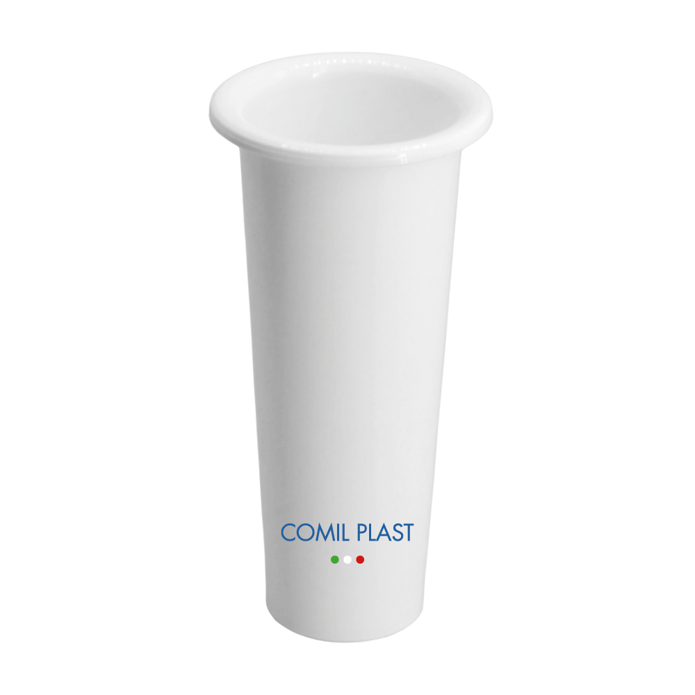 interno in plastica per vaso portafiori ossario cimitero Comil Plast Made in Italy colore bianco