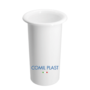 ricambio in plastica Comil Plast per vasi cimiteriali loculi colore bianco Made in Italy