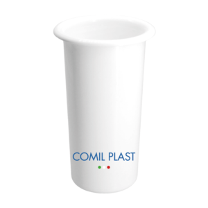 ricambio in plastica Comil Plast per vasi cimiteriali loculi colore bianco Made in Italy