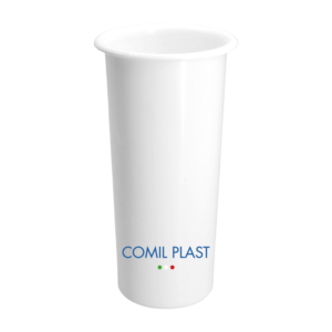 ricambio in plastica Comil Plast per vasi cimiteriali loculi colore bianco Made in Italy