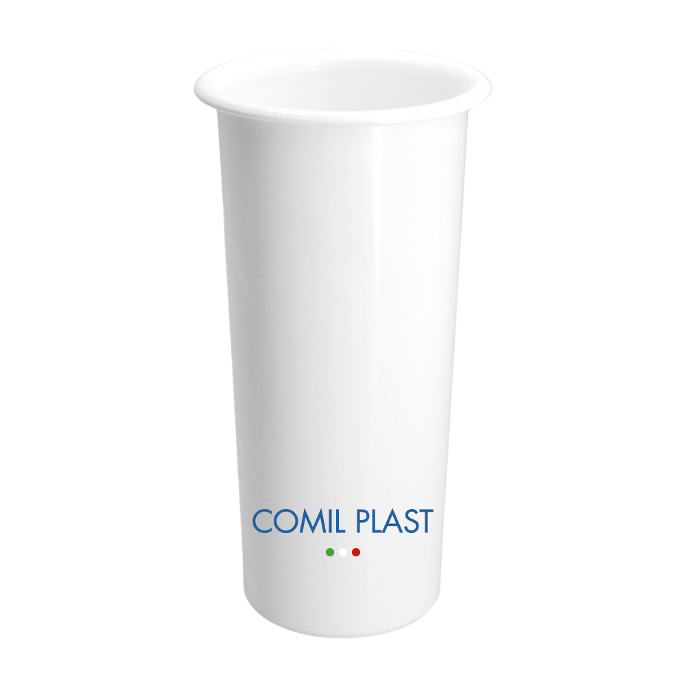 ricambio in plastica Comil Plast per vasi cimiteriali loculi colore bianco Made in Italy