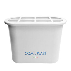 ricambio in plastica Comil Plast per vaso portafiori cimitero ovale bianco in vaso marmo_1