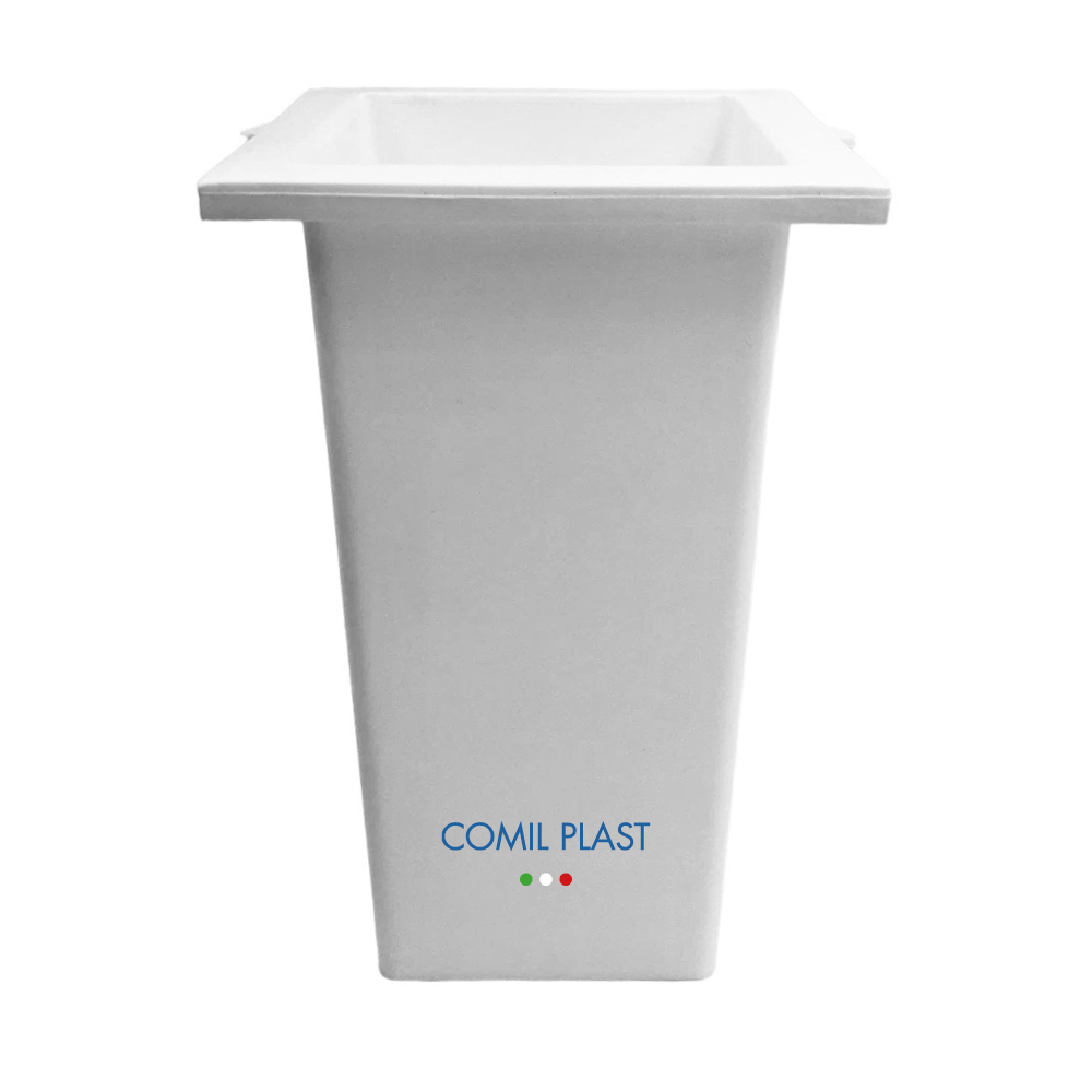 interno in plastica per vaso portafiori ossario cimitero Comil Plast Made in Italy colore bianco