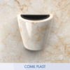 Comil Plast | Portafiori Interno in plastica per Vaso da cimitero Colore Bianco | Diametro 9 cm, Altezza 24 cm