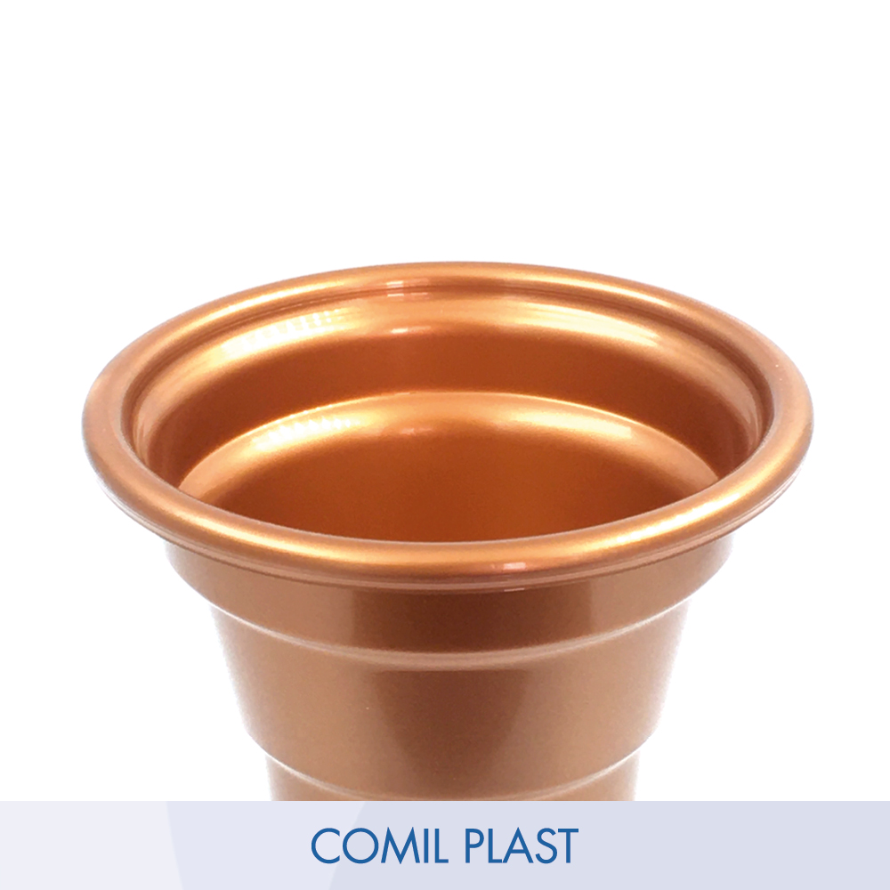 ricambio in plastica Comil Plast per portafiori in rame cimitero loculi colore rame Made in Italy per vasi bronzo e acciaio fusioni artistiche