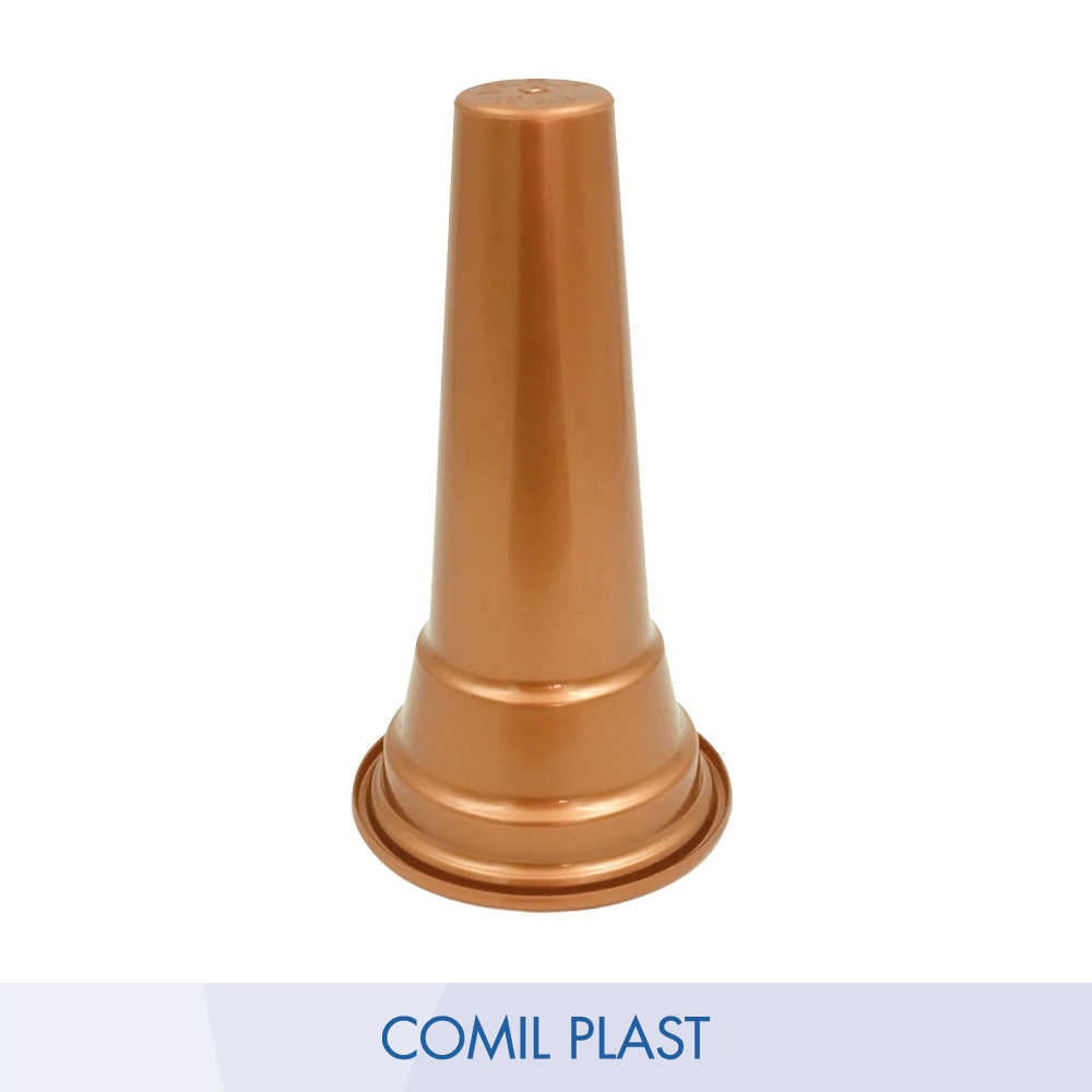 ricambio in plastica Comil Plast per portafiori in rame cimitero loculi colore rame Made in Italy per vasi bronzo e acciaio fusioni artistiche