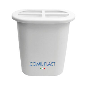 ricambio in plastica Comil Plast per vaso portafiori cimitero ovale bianco in vaso granito