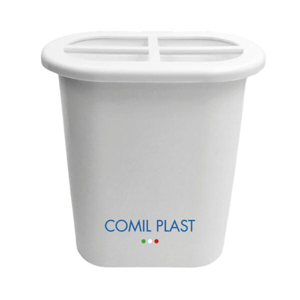 ricambio in plastica Comil Plast per vaso portafiori cimitero ovale bianco in vaso granito