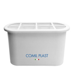 ricambio in plastica Comil Plast per vaso portafiori cimitero ovale bianco in vaso granito