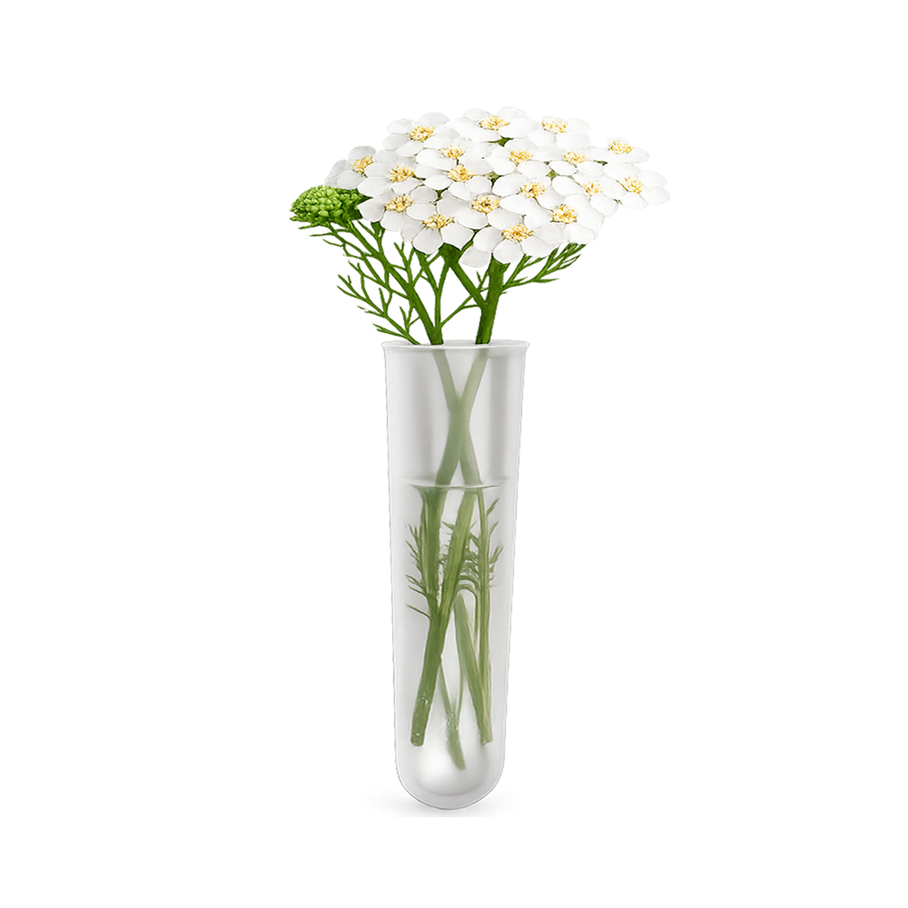 Mini vaso Supporto Adesivo Pz 12 Decorazioni Fioristi er Loculo Cimiteriale Portafiori Piccolo in Plastica Ø 3 cm h 10 cm art. SP259 Comil Plast Made in Italy colore neutro rame